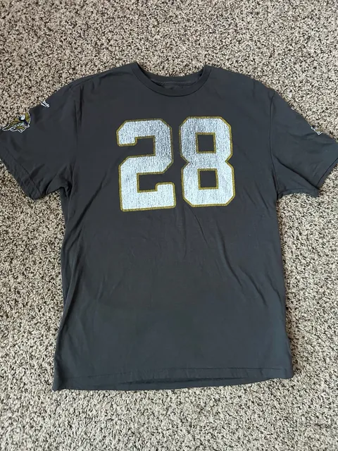 Reebok NFL Minnesota Vikings Adrian Peterson 28 T-Shirt Gray