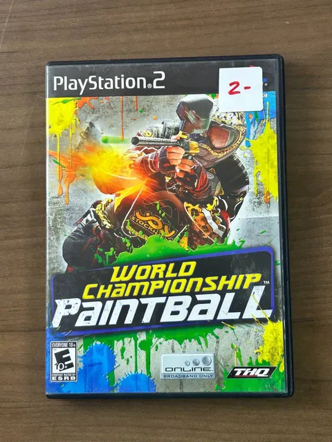 World Championship Paintball PS2 PlayStation 2 Game Disc Manual Case 2007