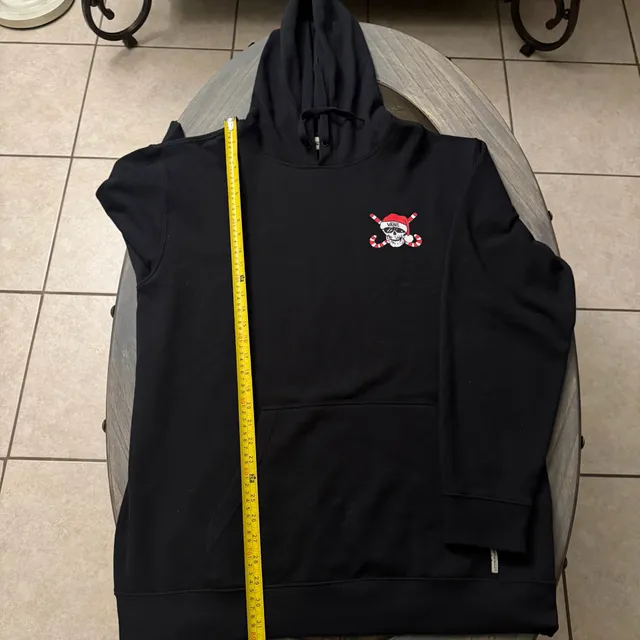 Vans Christmas Skull Hoodie Size XL Black