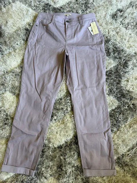 Kate & Sam Pants Size 8 Lavender Cuffed Casual