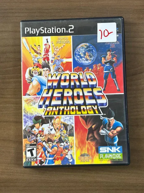 World Heroes Anthology PS2 PlayStation 2 2008 SNK Disc Case Manual CIB