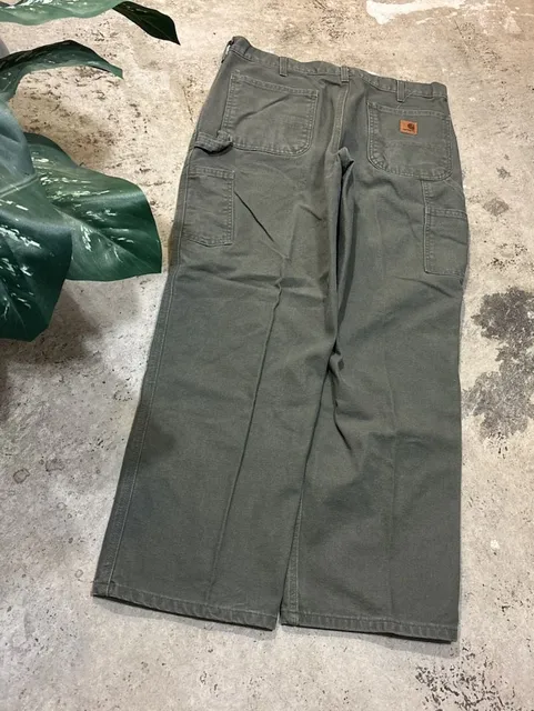 Carhartt B11 MOS Size 36x30 Green Cotton Canvas Original Dungaree Fit