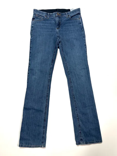 Wrangler Women's Jeans Size 11/12 x 38 Americana Heritage Western Y2K Workwear Q-Baby Ultimate Riding Bootcut Mid Rise Medium Wash Stretch Tall Long WRQ20TB