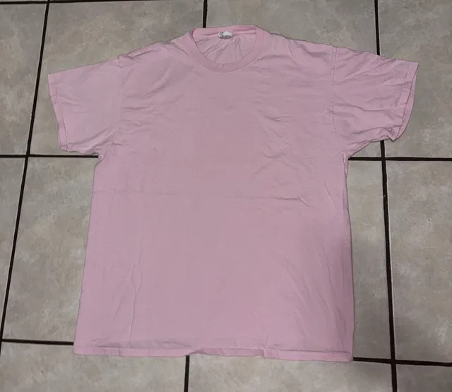 Fruit of the Loom Heavy Cotton T-Shirt Size XL Pink