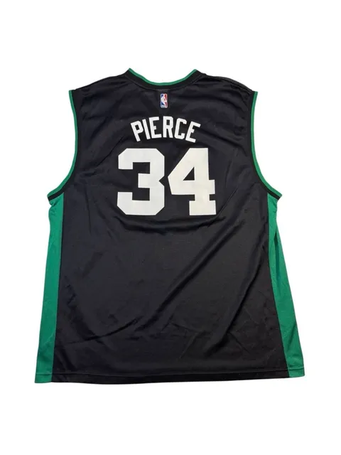Vintage Reebok Boston Celtics Paul Pierce #34 NBA Jersey Mens 2XL Black