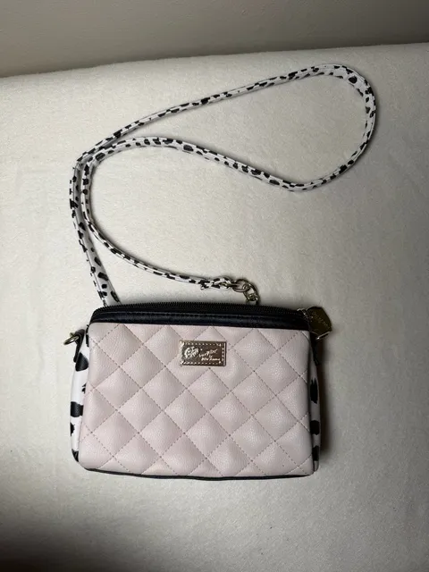 Luv Betsey By Betsey Johnson Quilted Crossbody Handbag Pink Cow Print