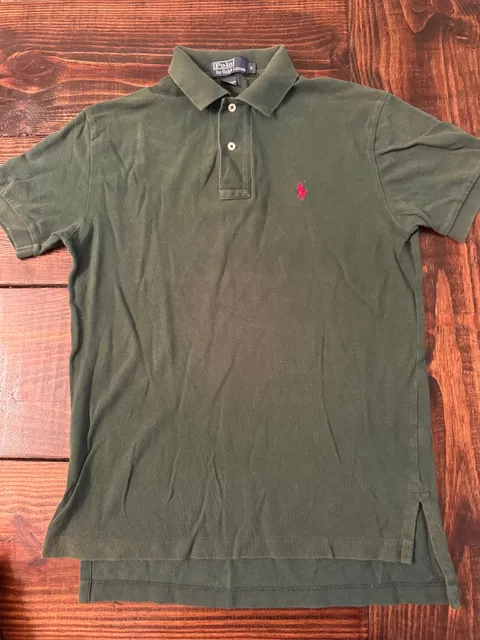 Men’s Polo By Ralph Lauren Polo Shirt Size S Hunter Green Cotton Short Sleeve