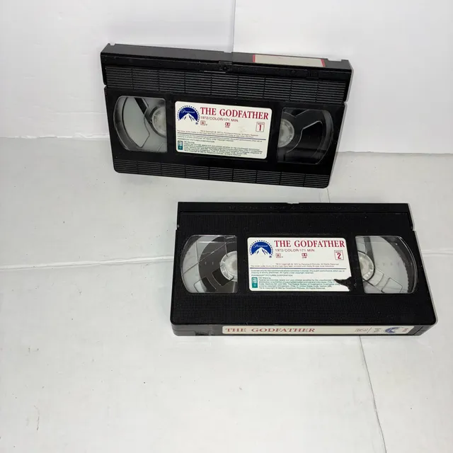 The Godfather VHS Tapes 1 And 2 Set Paramount Pictures