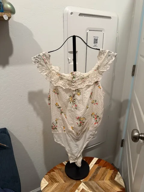 Free People Floral Lace Bodysuit