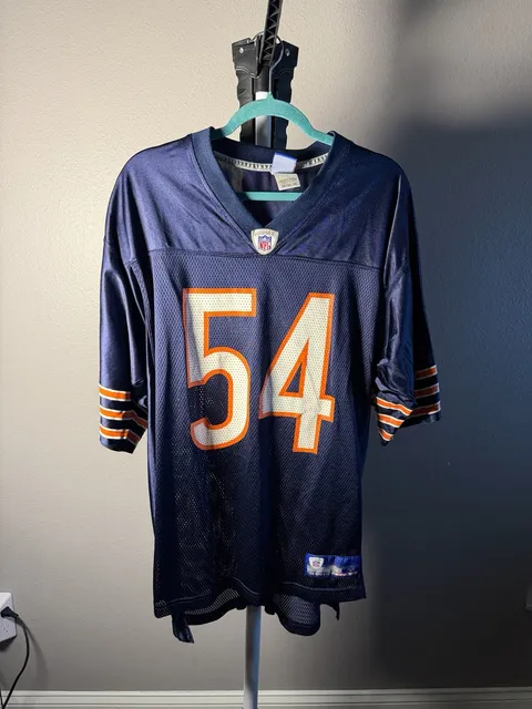 Reebok NFL Equipment Chicago Bears Brian Urlacher 54 Jersey Size M