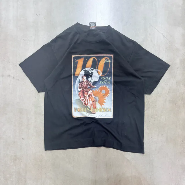 Harley-Davidson 100 Years 1903-2003 Las Vegas T-Shirt Size L Black