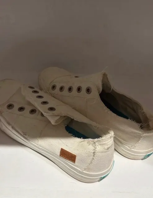 Blowfish Malibu Play Slip On Sneaker White Smoked Canvas