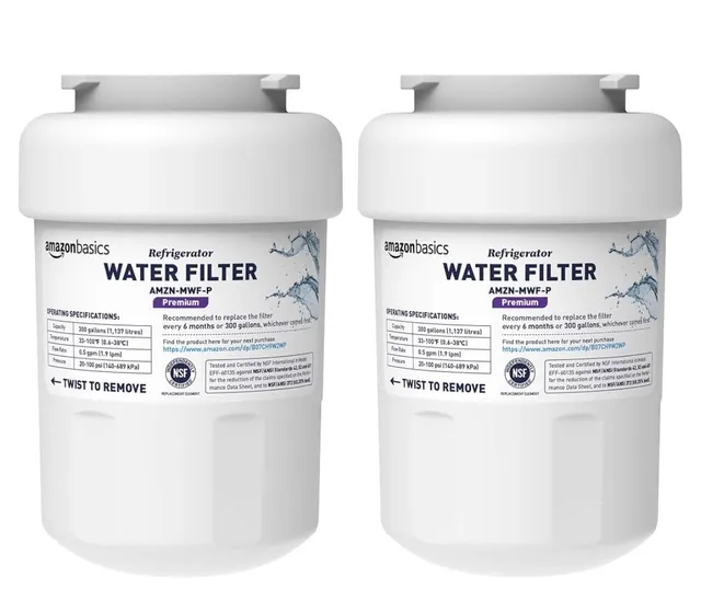 Amazon Basics Refrigerator Water Filter AMZN-MWF-P 2 Pack - OPENED