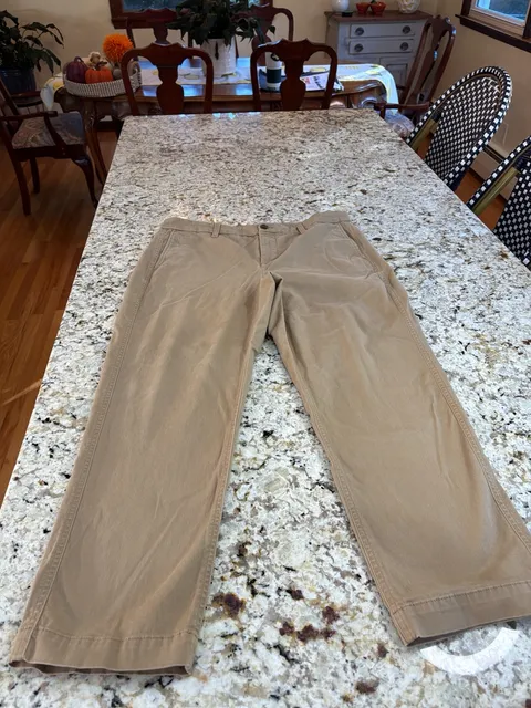 J.Crew High-Rise Girlfriend Chino Pants Size 14 Tan Cotton