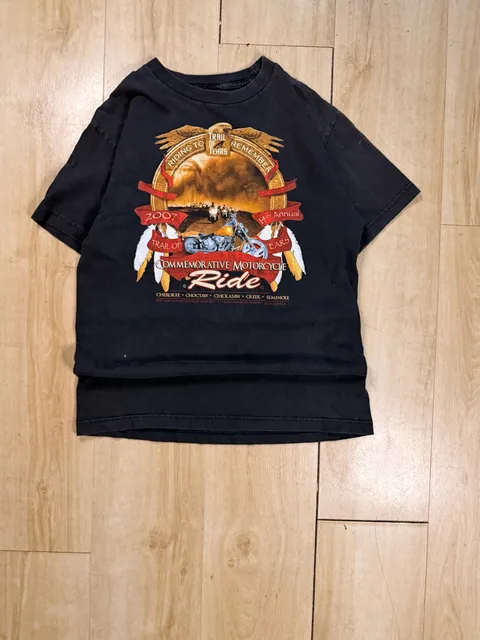 Trail of Tears 2007 14th Annual Motorcycle Ride T-Shirt