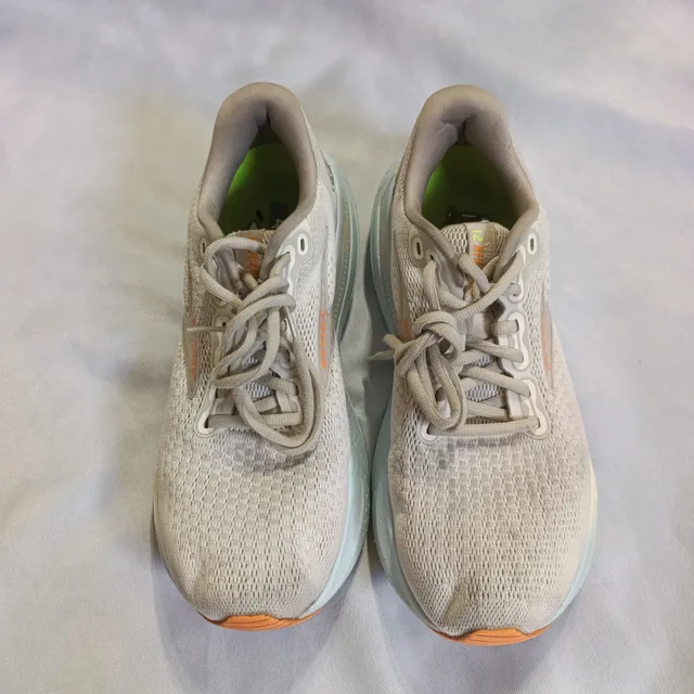 Brooks Glycerin 21 Size 10.5 Gray Orange Running Shoes