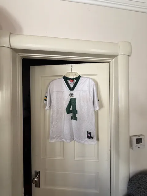 NFL Green Bay Packers Brett Favre #4 Jersey Size L (14-16) White