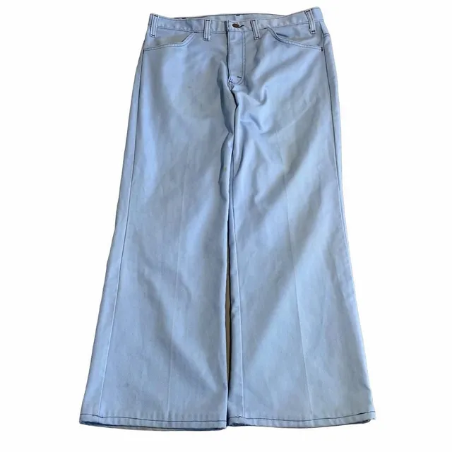 Vintage Montgomery Ward Light Blue Denim Flare Jeans