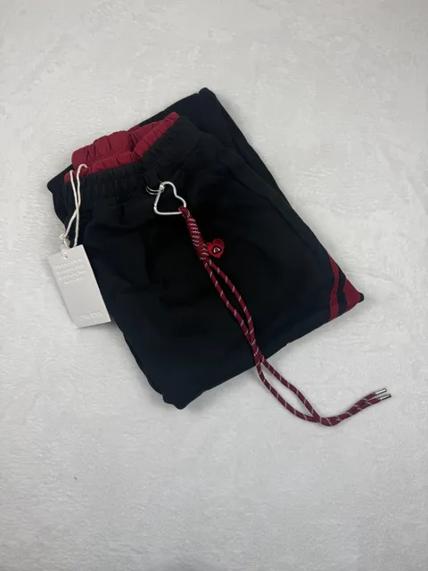 Aelfric Eden Black and Red Joggers Size Large Women's NEW