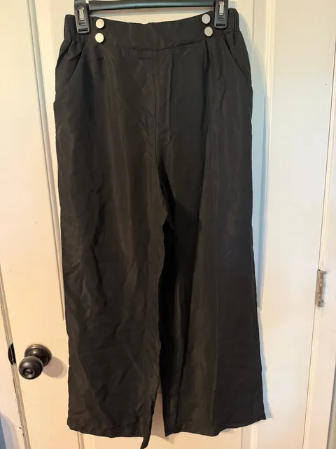 Unbranded Black Wide Leg Pants Size XL