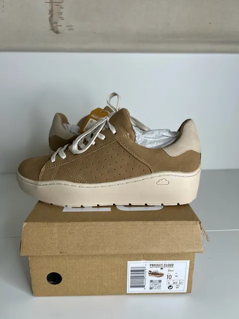 Project Cloud Bossy Size 10 Tan Platform Sneakers