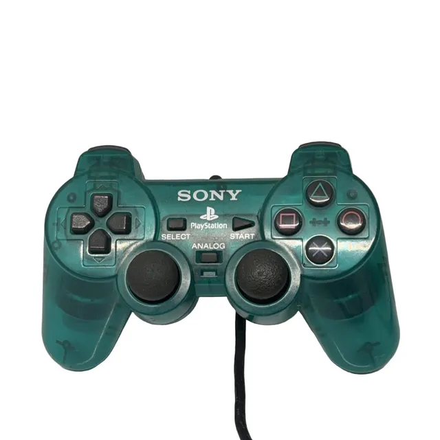 Sony DualShock Analog Controller SCPH-1200 PS1 Wired Translucent Green