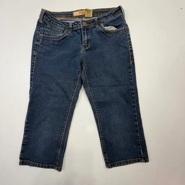 Hybrid & Company Jeans Size 7 Blue Denim Cropped Capris Q22881