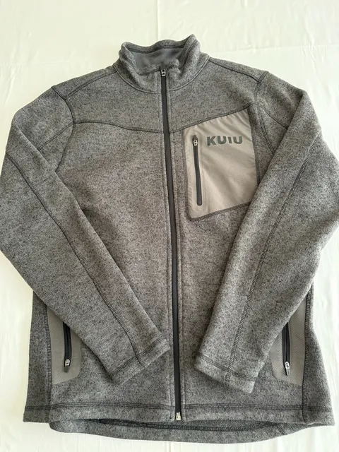 Kuiu Base Camp Fleece Jacket Size M Gray Full Zip campcore gorpcore