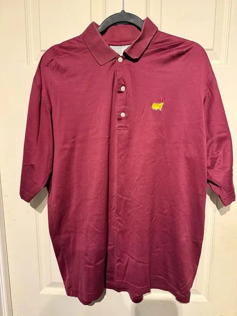 90s Augusta National Golf Shop Slazenger Polo Shirt Size M Burgundy