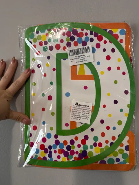 Colorful Polka Dot READ Sign Classroom Wall Bulletin Board Decor