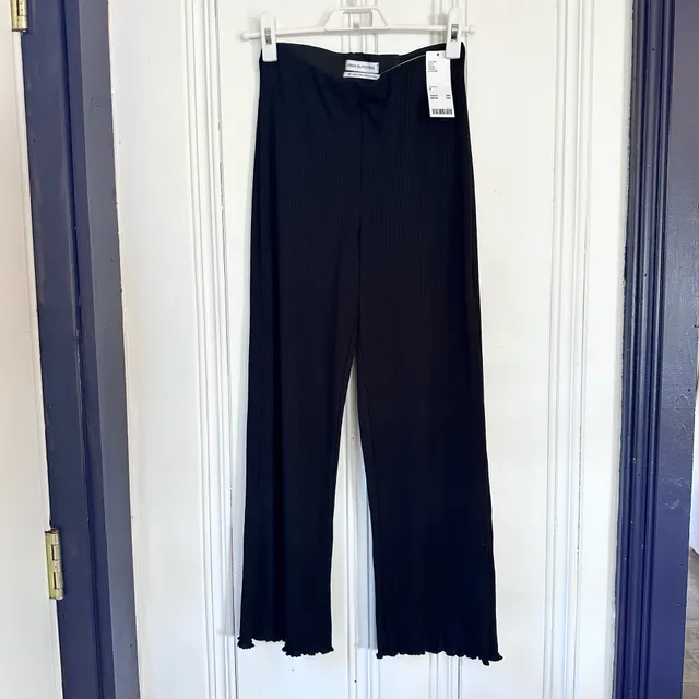NWT Urban Outfitters Ribbed Pants, Size S Black