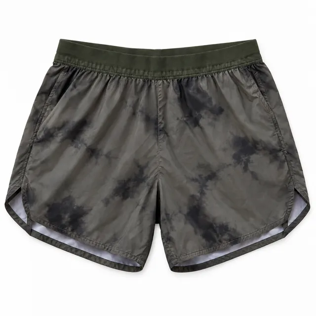Roark Run Amok Shorts Size S Tie Dye Olive Green Running Athletic