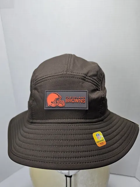 New Era Cleveland Browns 2025 NFL Sideline Bucket Hat Brown S/M New With Tags