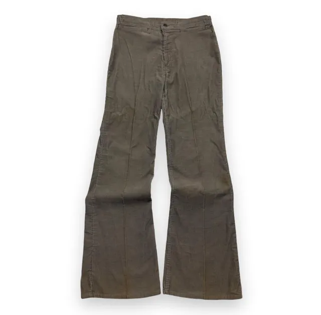 Levis 646 Corduroy Flare Pants grey Vintage Size 32