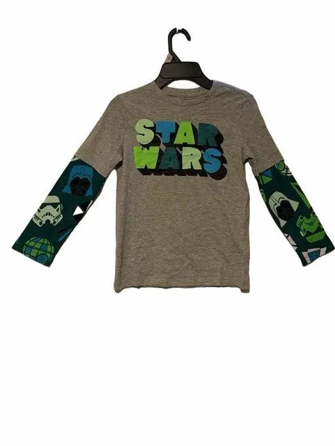 Amazon Essentials Star Wars Graphic Long Sleeve T-Shirt Size S (6-7)