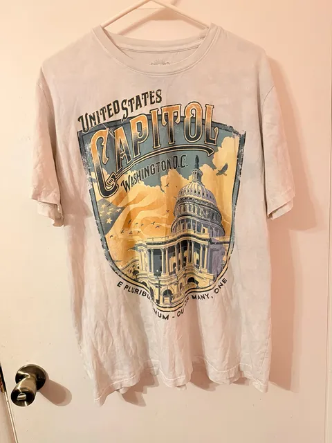 Big Vista United States Capitol Washington D.C. T-Shirt Size L