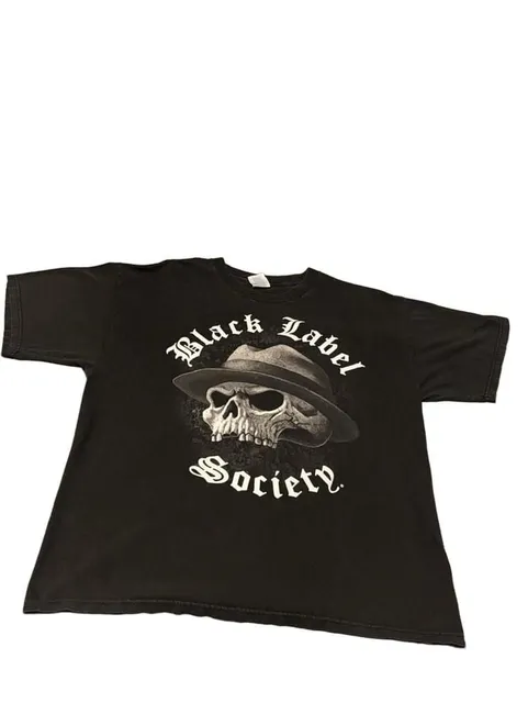 Tennessee River Black Label Society Skull T-Shirt Size XL Black