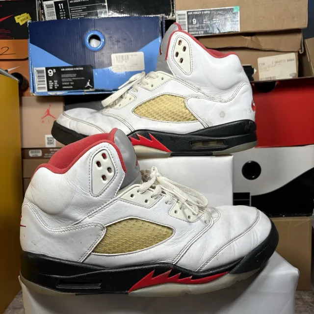 Size 11.5 - Jordan 5 Retro Mid Fire Red