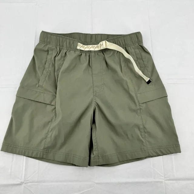 The North Face Cargo Shorts Size S Green Belted Hiking Outdoor