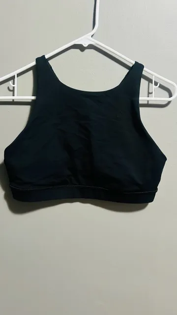 Lululemon Energy Bra Size 10 Black Athletic Crop Top. Pc152