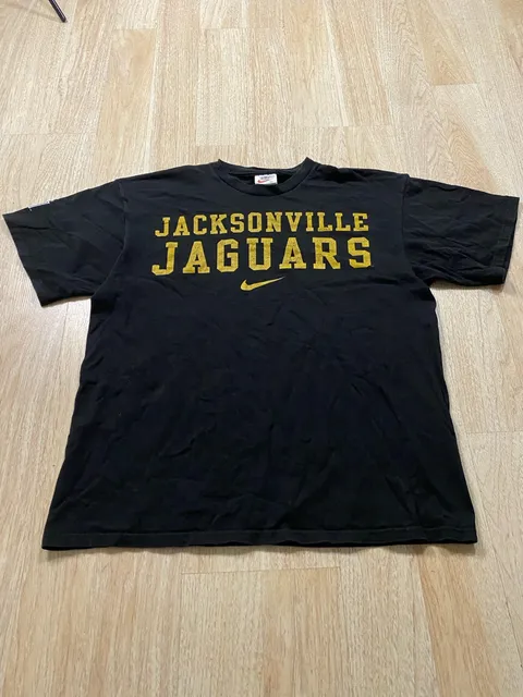 Nike Jacksonville Jaguars T-Shirt Size L Black Vintage NFL Team Sports