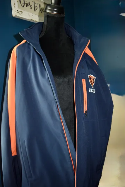 Chicago Bears NFL Official Licensed Full-Zip Performance Softshell Jacket