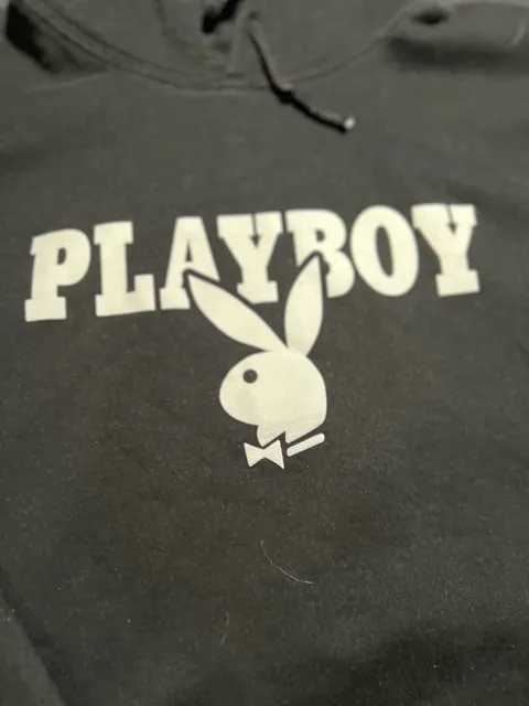 Playboy Classic Logo Black Pullover Hoodie