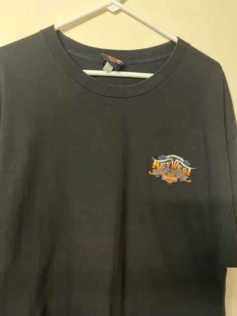 Harley-Davidson Peterson's Key West Florida Skull Pirate Black T-Shirt 2XL