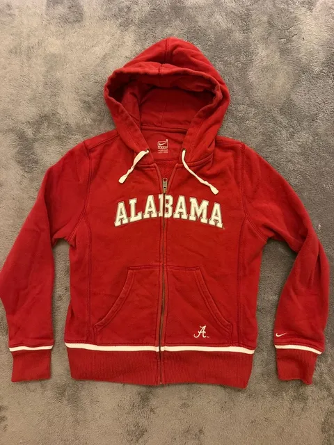 Nike Alabama Crimson Tide Full Zip Hoodie Size S Red