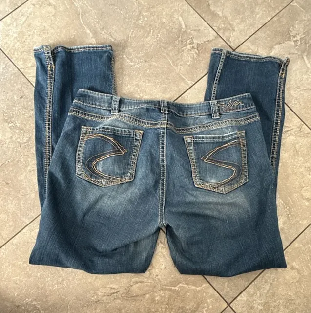 Silver Jeans Frances 18 Bootcut Size 220/L33 Blue Denim