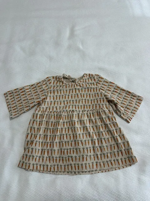 Alice + Ames Girls Size 8 Check Grid 3/4 Sleeve Babydoll Peplum Top