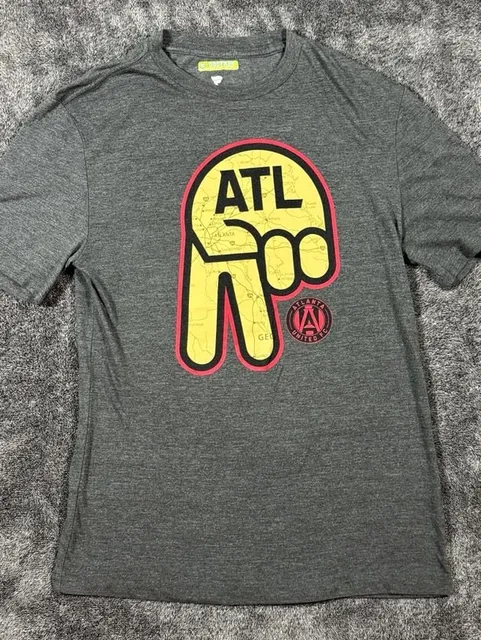 Fanatics Atlanta United FC T-Shirt Size S Gray ATL Soccer