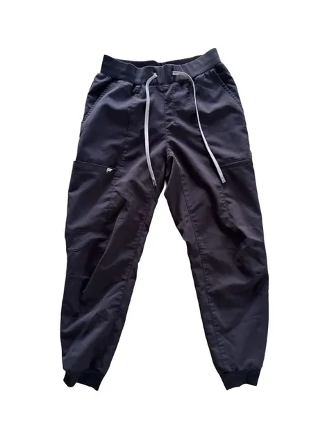 Fabletics Scrubs Jogger Pants Size S Black Cargo Drawstring