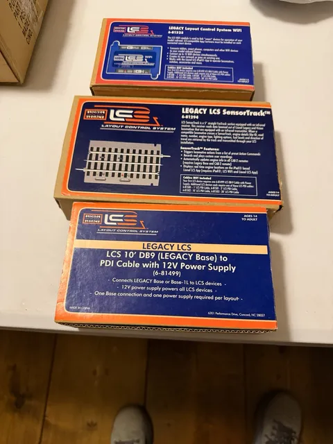 Lionel Legacy LCS System NIB WiFi Module - Power Supply/DB9 Cable & SensorTrack
